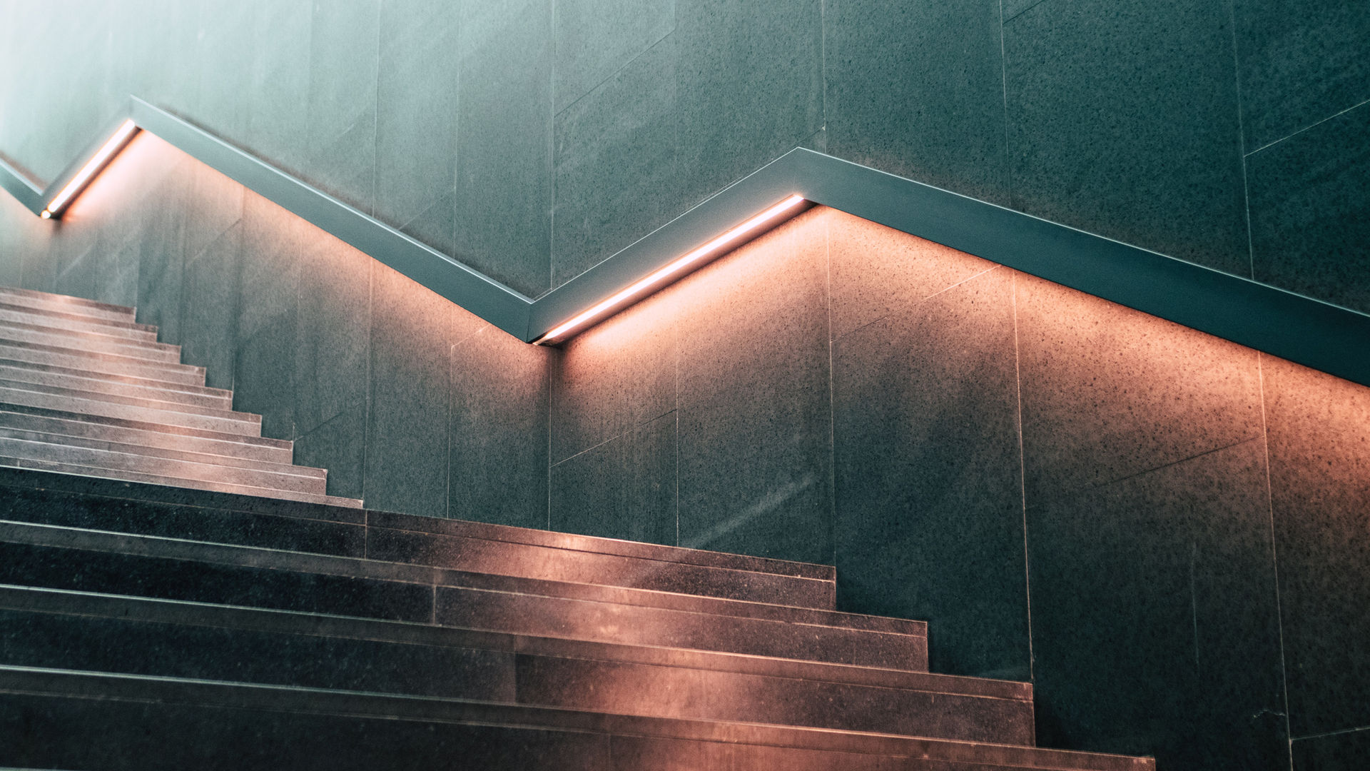 Architectural stairway lighting by Ike's Electric